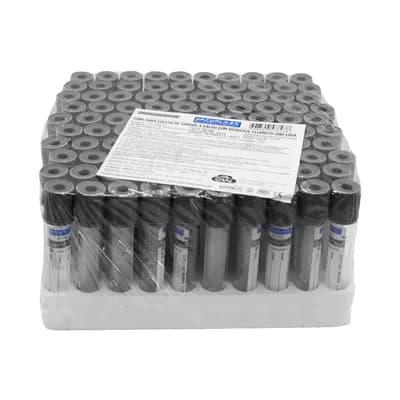 TUBO COLETA SANGUE VÁCUO FLUORETO DE SÓDIO EDTA 4ML 100UN CRALPLAST