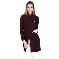 Jaleco Heloisa Feminino Bordô - Dana Jalecos Exclusivos
