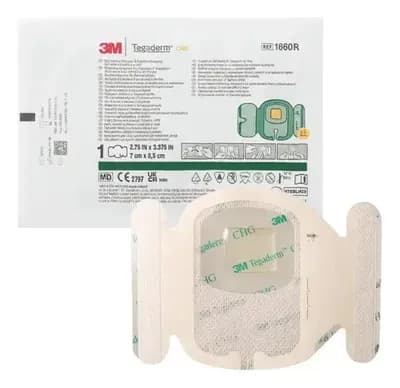 Curativo Tegaderm CHG IV 7X8,5 25UN 1660R HB004800312
