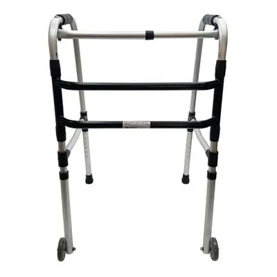 ANDADOR ALUM DOBRAVEL ADULTO COM RODAS INDAIA