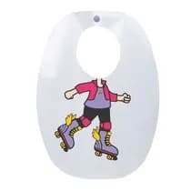 Babador Impermeável Infantil Patinadora - Funwork