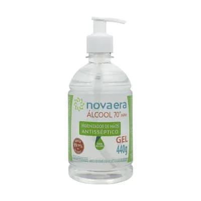 ÁLCOOL GEL 70° ANTISSÉPTICO HIGIENIZADOR 440G NOVAERA
