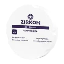 Disco de Zircônia ZirkOM ZZ 3D 25mm - OdontoMega
