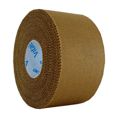 BANDAGEM ADESIVA RAYON NÃO ELÁSTICA BEGE 13MX3,8CM VITALTAPE