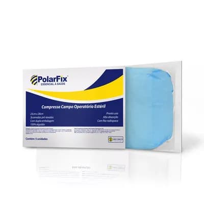Compressa Campo Operatório Estéril com dupla camada e Raio X Polar Fix