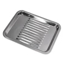 Bandeja com Divisórias Inox para Esterilização 22x17cm - Golgran