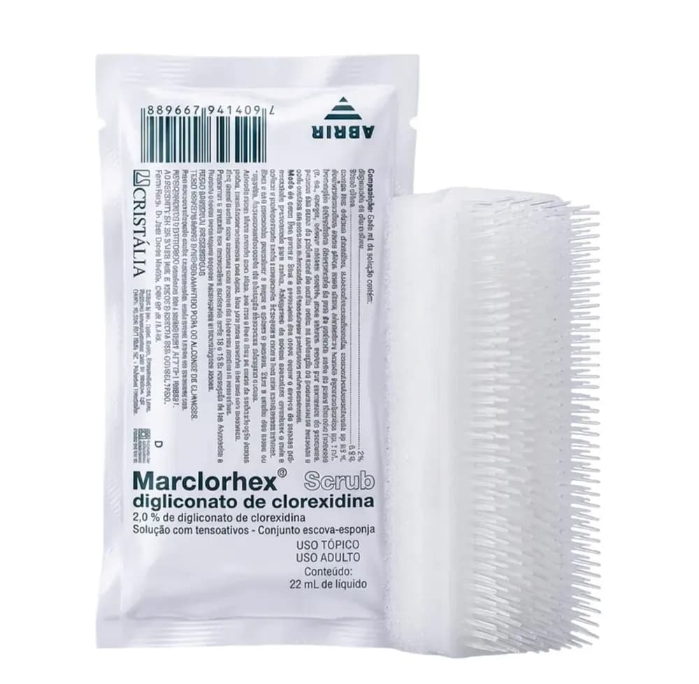 Escova para Assepsia das Mãos com Clorexidina 2% (Marclorhex) Unidade - Cristália