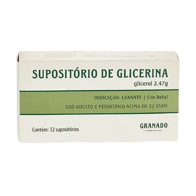 SUPOSITÓRIO DE GLICERINA COM 12 UNIDADES GRANADO