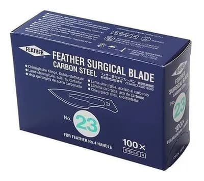 Mini Stitch Cutter Lâmina em Aço Inoxidável Paramount Caixa 100un