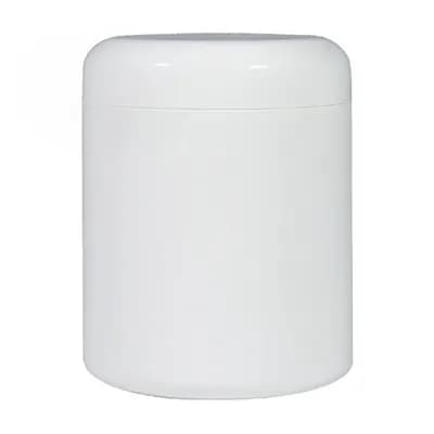 POTE PLÁSTICO COM TAMPA ROSCA 250ML BRANCO DEL POZZO