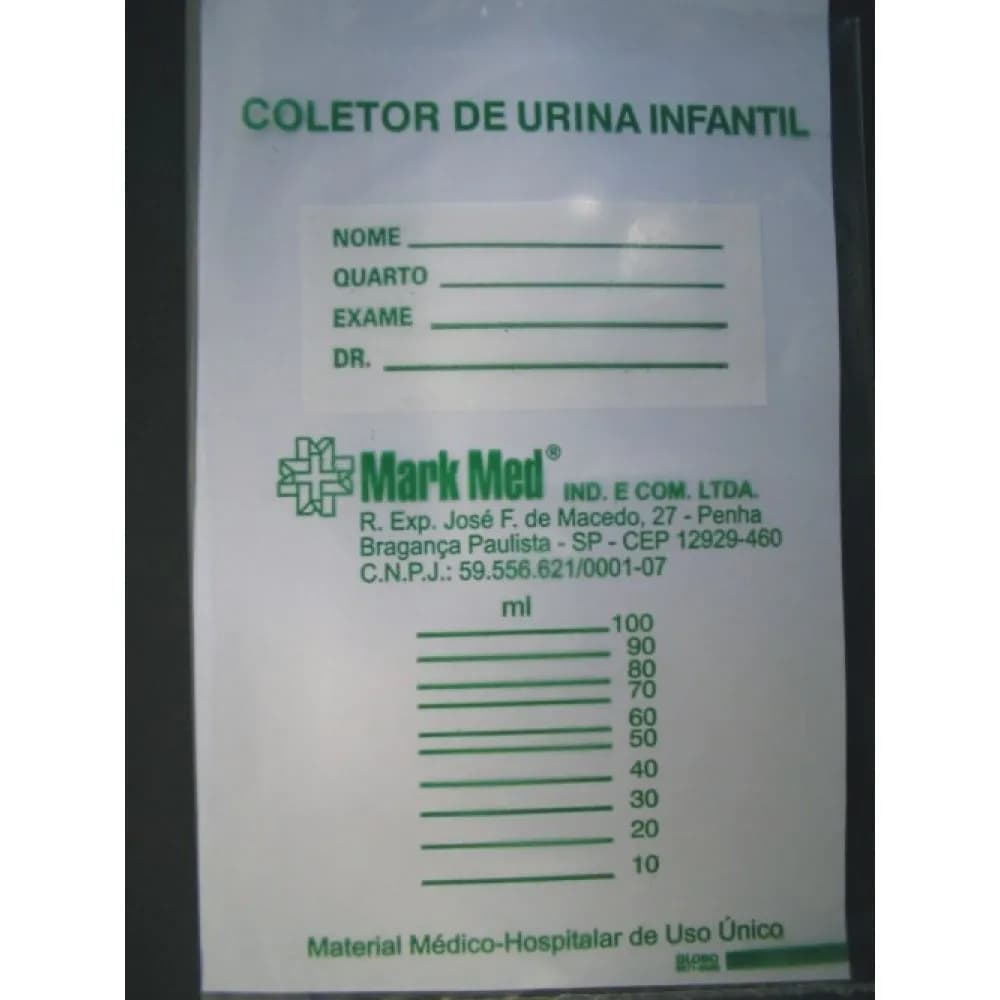 Coletor de Urina infantil Unissex 10 Unidades - Labor Import