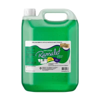 DETERGENTE LAVA LOUÇA LIMÃO COM 5KG RAMALET CONDESP