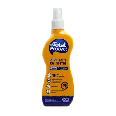 REPELENTE DE INSETOS COM ICARIDINA SPRAY 200ML TOTAL PROTECT