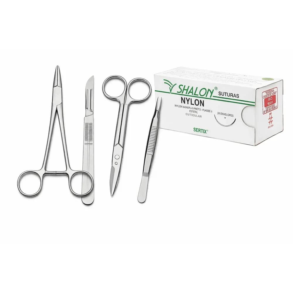Kit de Sutura Cirúrgico Básico