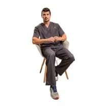 Pijama Cirúrgico Masculino Chumbo - Dana