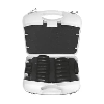 KIT PEDRAS VULCÂNICAS PARA MASSAGEM COM 23 PEDRAS ESTEK