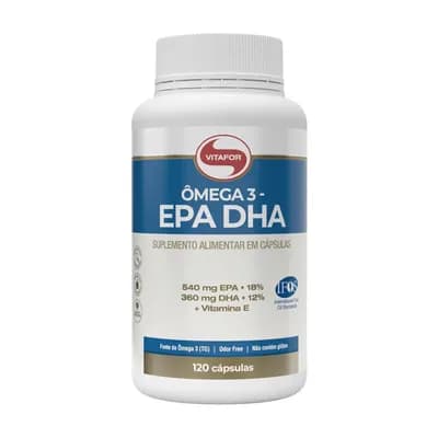 ÔMEGA 3 + VITAMINA E EPA 540MG E DHA 360MG 120 CÁPSULAS VITAFOR