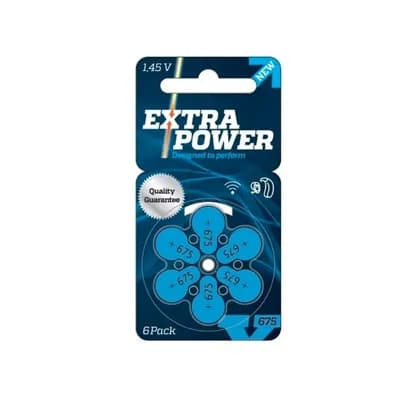BATERIA A675 COM 1,45V 6UN EXTRA POWER