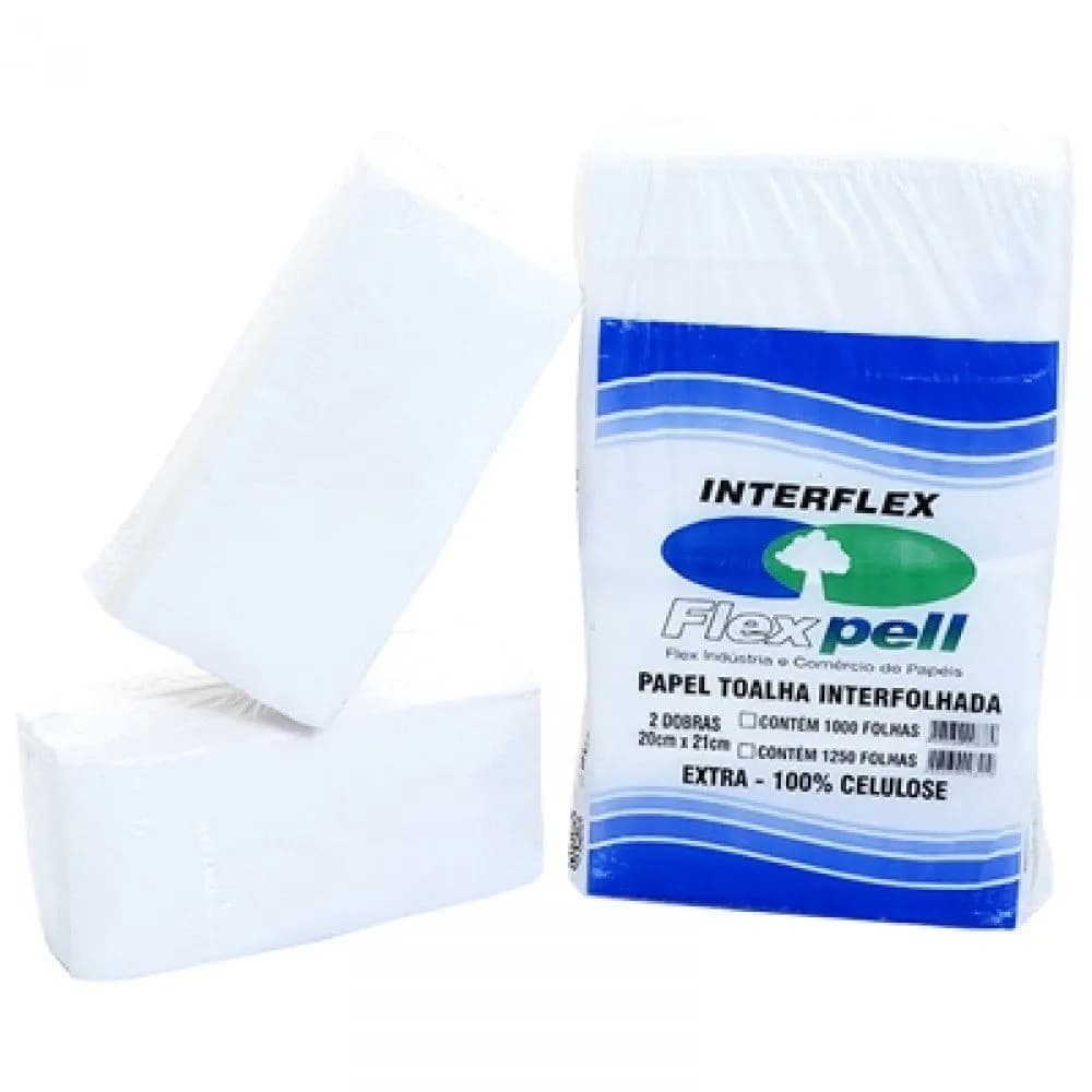 Papel Toalha com 1000 Folhas - Flexpell