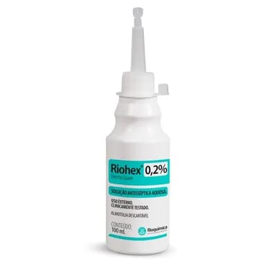 Clorexidina 0,2% Aquosa Dermo Suave Rioquímica Antisséptico