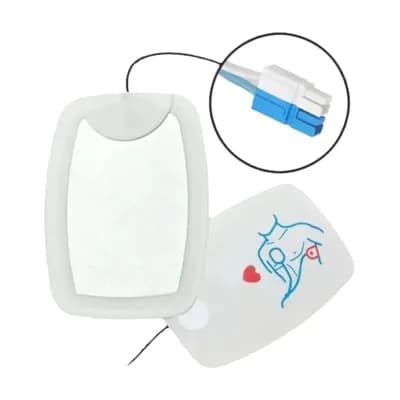 ELETRODO PÁS DE CHOQUE ADESIVAS CONEC AZUL/BRANCO CMOS DRAKE