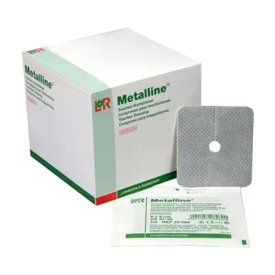 CURATIVO PARA TRAQUEOSTOMIA ESTÉRIL ABSORVENTE METALLINE LR