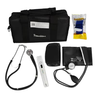 KIT ACADÊMICO COMPLETO PARA ESTUDANTES ESTETOSCÓPIO PREMIUM