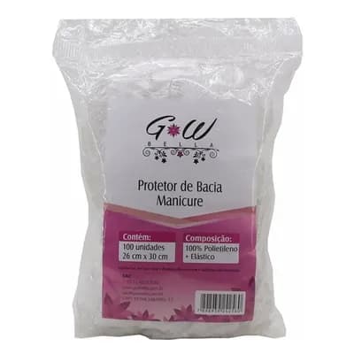 PROTETOR DE BACIA MANICURE PLÁSTICA DESCARTÁVEL C/100UN GW