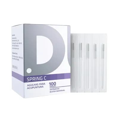 AGULHAS PARA ACUPUNTURA INDIVIDUAIS C/100UN SPRING C DUX