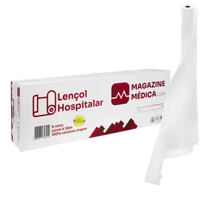 LENÇOL HOSPITALAR 100% CELULOSE VIRGEM