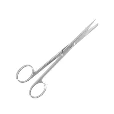 TESOURA CIRURGICA RETA FINA/ROMBA EM AÇO INOX ABC