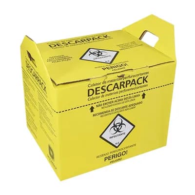 COLETOR DE MATERIAL PERFUROCORTANTE DESCARPACK