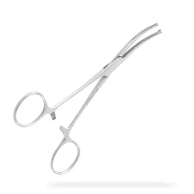 PINÇA HEMOSTÁTICA KOCHER CURVA EM AÇO INOX ABC