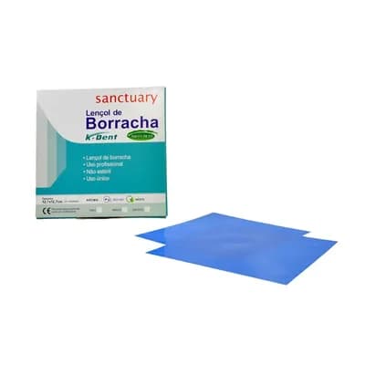 LENÇOL DE BORRACHA SANCTUARY AZUL MÉDIO 26UN