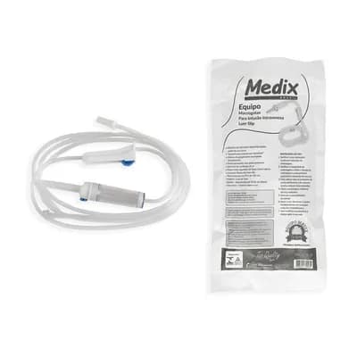 Equipo Macrogotas Com Injetor Lateral Com Bico Liso - Medix