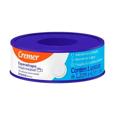 ESPARADRAPO IMPERMEÁVEL BRANCO CREMER