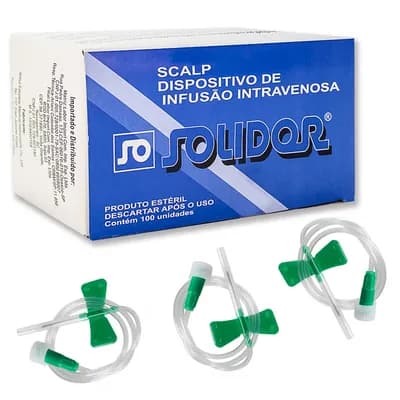 SCALP SOLIDOR COM 100 UNIDADES