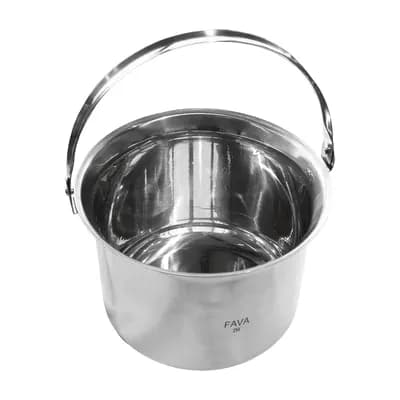 BALDE EM AÇO INOX 5L FAVA
