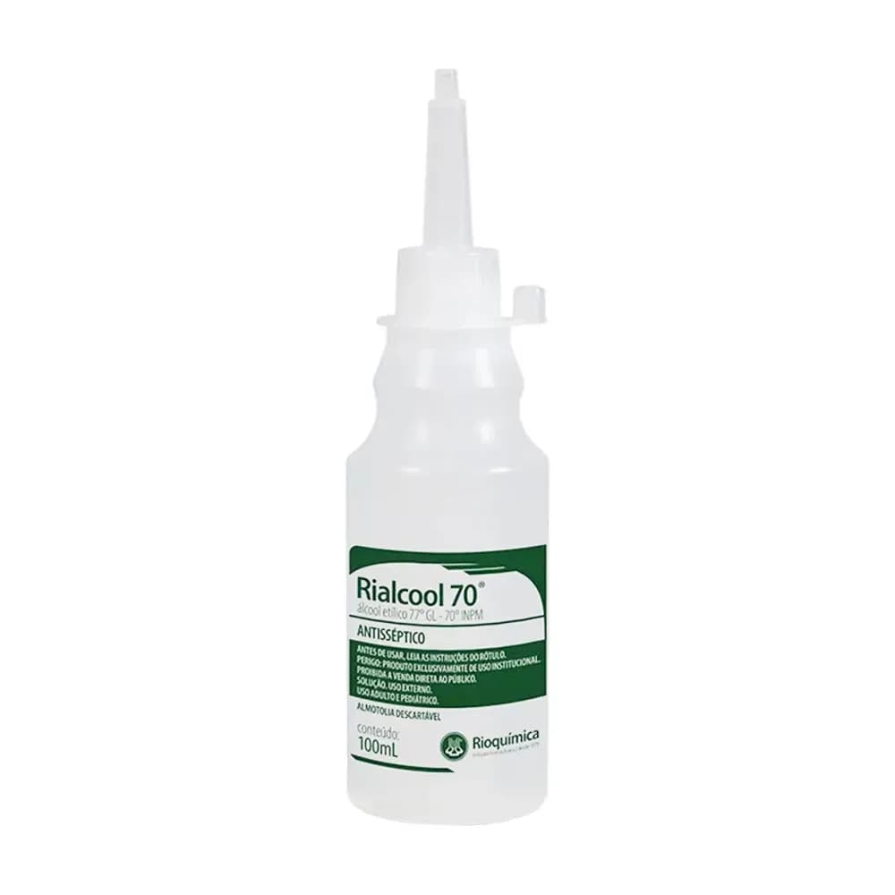 ÁLCOOL ETÍLICO HIDRATADO 70° ANTISSÉPTICO RIALCOOL RIOQUÍMICA