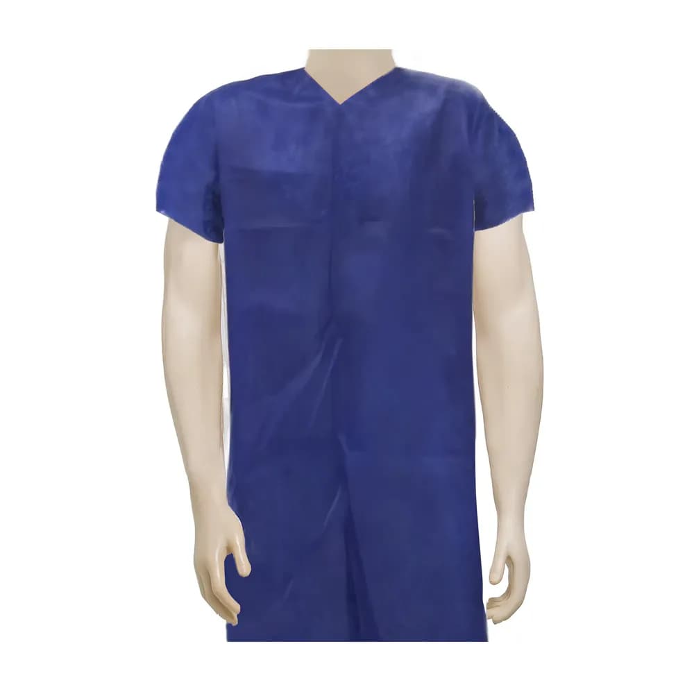 AVENTAL TNT MANGA CURTA COR AZUL 10UN MEDHOSP