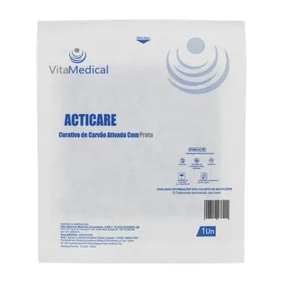 CURATIVO CARVÃO ATIVADO COM PRATA ACTICARE AG VITA MEDICAL