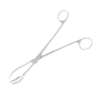 PINÇA COLLIN PARA INSTRUMENTOS 1X2 EM AÇO INOX 25CM ABC
