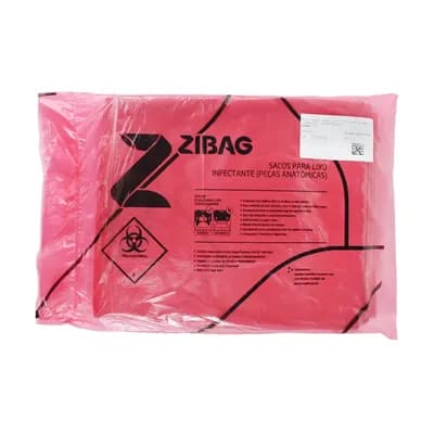 SACO DE LIXO HOSPITALAR VERMELHO SUPER REFORÇADO 100UN AZEPLAST