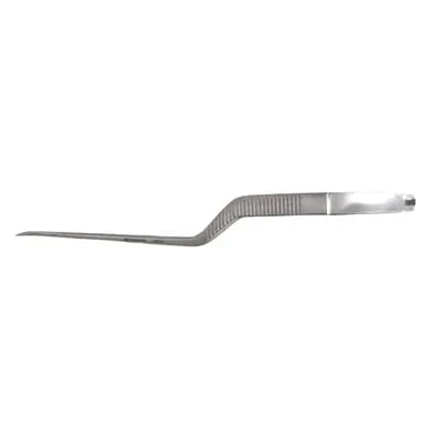 Tesoura Micro Baioneta 22cm Serrilhada Ponta para Cima