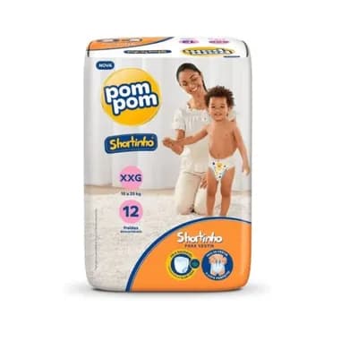 Fralda Pompom Shortinho Jumbinho XXG C/12 UN 20442-0