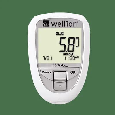 Wellion® Luna Duo Monitor de Colesterol e Glicemia