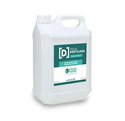 Água Destilada Para Autoclave (Não estéril) 5000 ml - Ciclo Farma