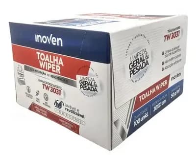 Pano Wiper Branco Inoven 30X31CM 50G CX C/100UN - TW3031