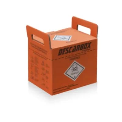 Coletor de Material Químico Perfucortante Laranja 13L C/20UN