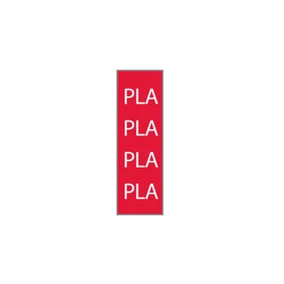 Fita Adesiva 1/4 PLA Vermelha/Branco